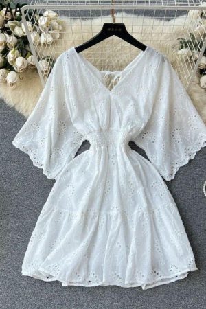Julissa Cotton Eyelet Dress